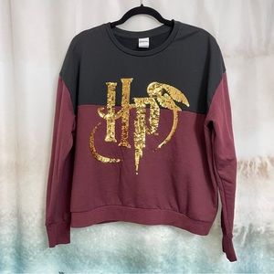 Harry Potter Sequined Logo long sleeve top
